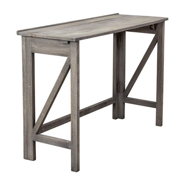 Millwood Pines Kathleen 44" Solid Wood Folding Console Table Wayfair